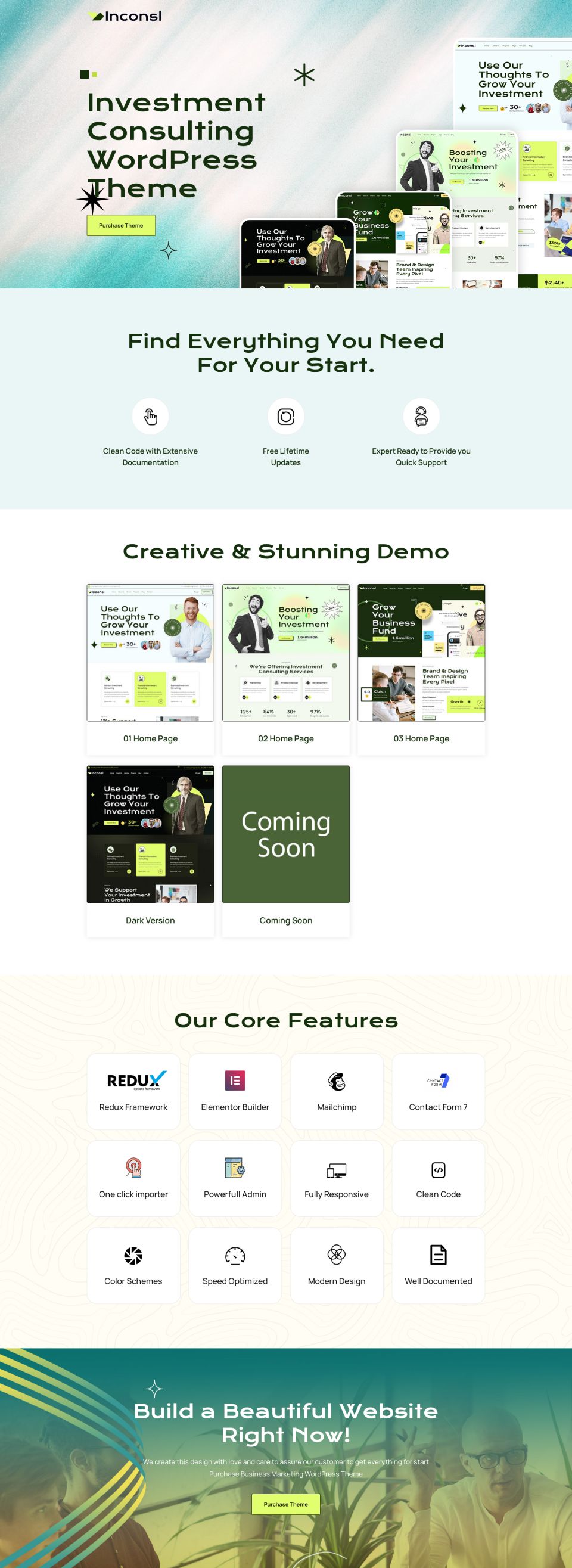 WordPress template ThemeForest Iconsl