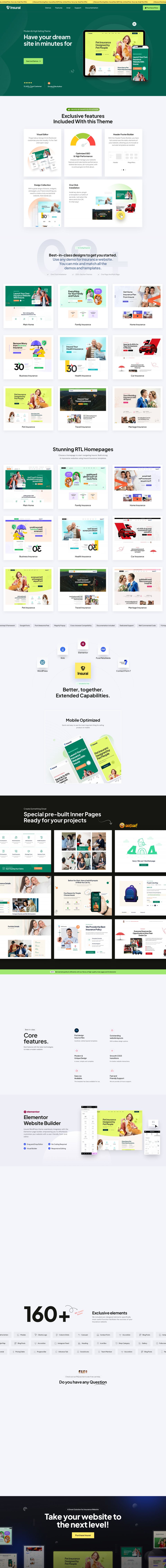 WordPress template ThemeForest Insurai