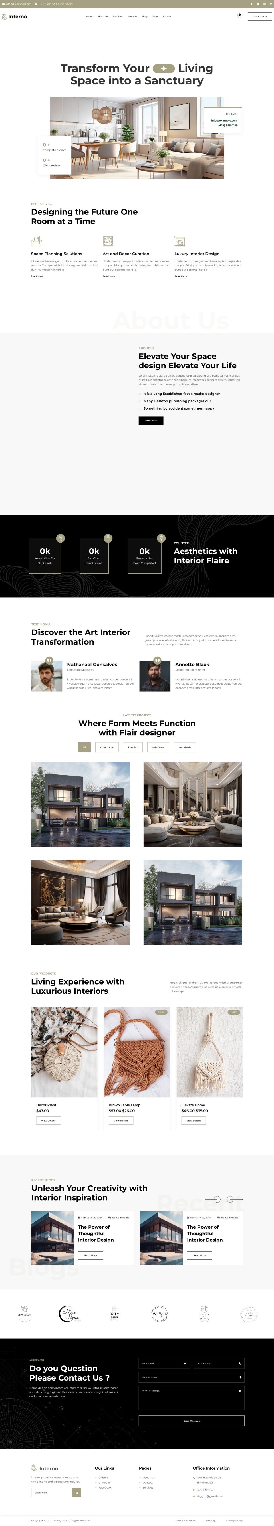 WordPress template ThemeForest Interno