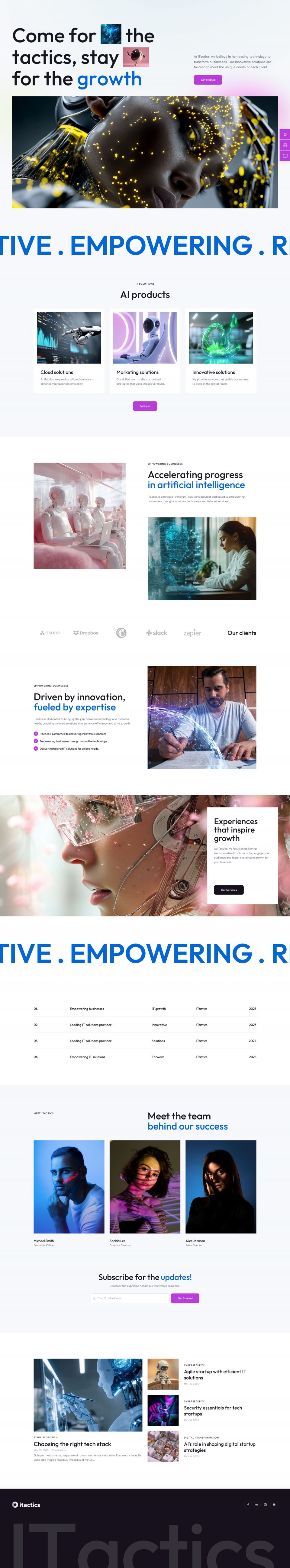 WordPress template ThemeForest ITactics