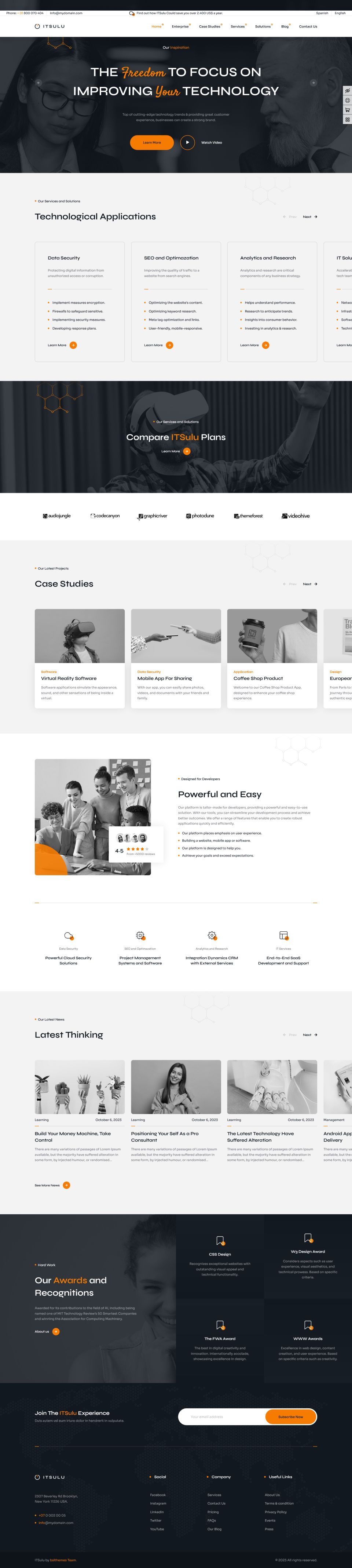 WordPress template ThemeForest ITSulu
