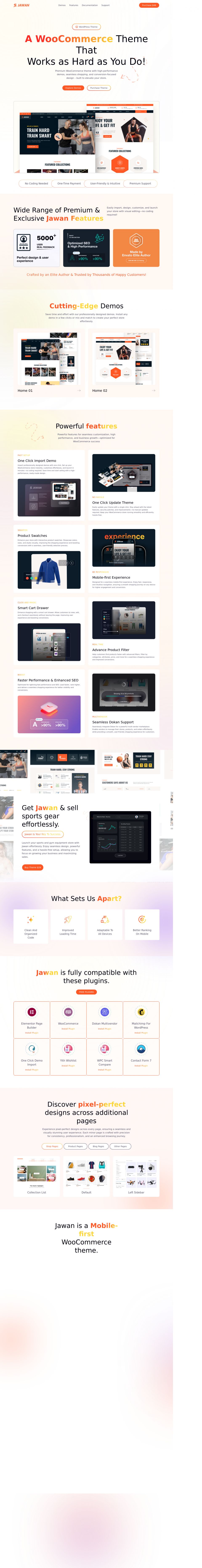 WordPress template ThemeForest Jawan