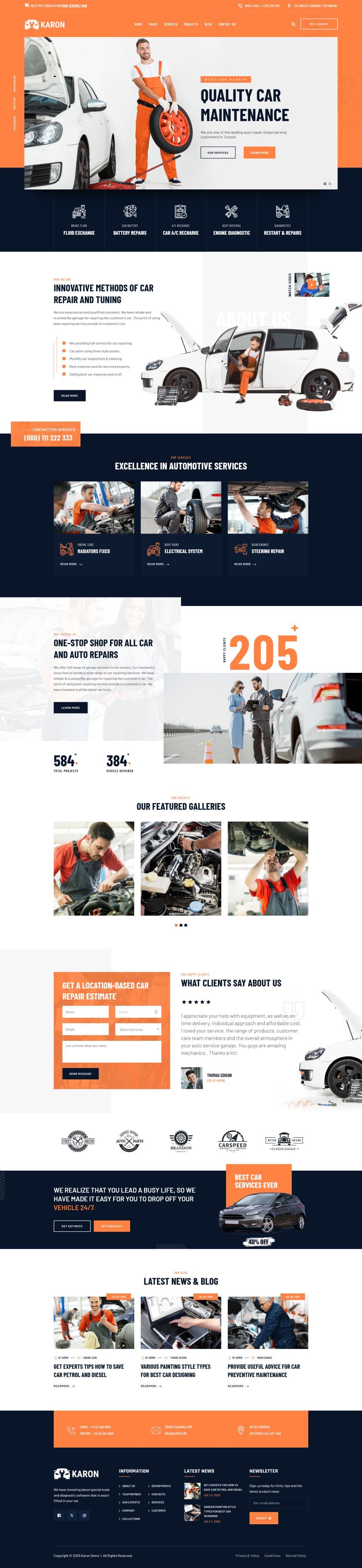 WordPress template ThemeForest Karon