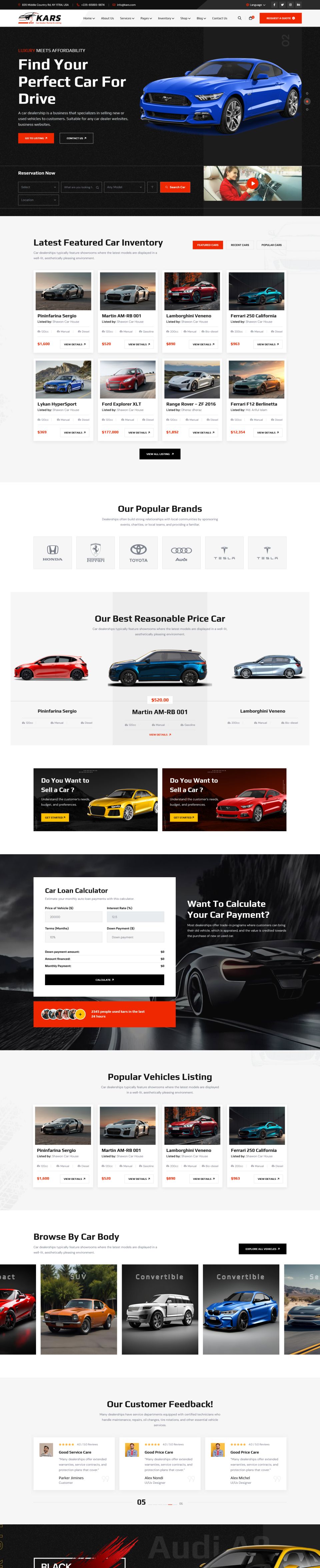WordPress template ThemeForest Kars