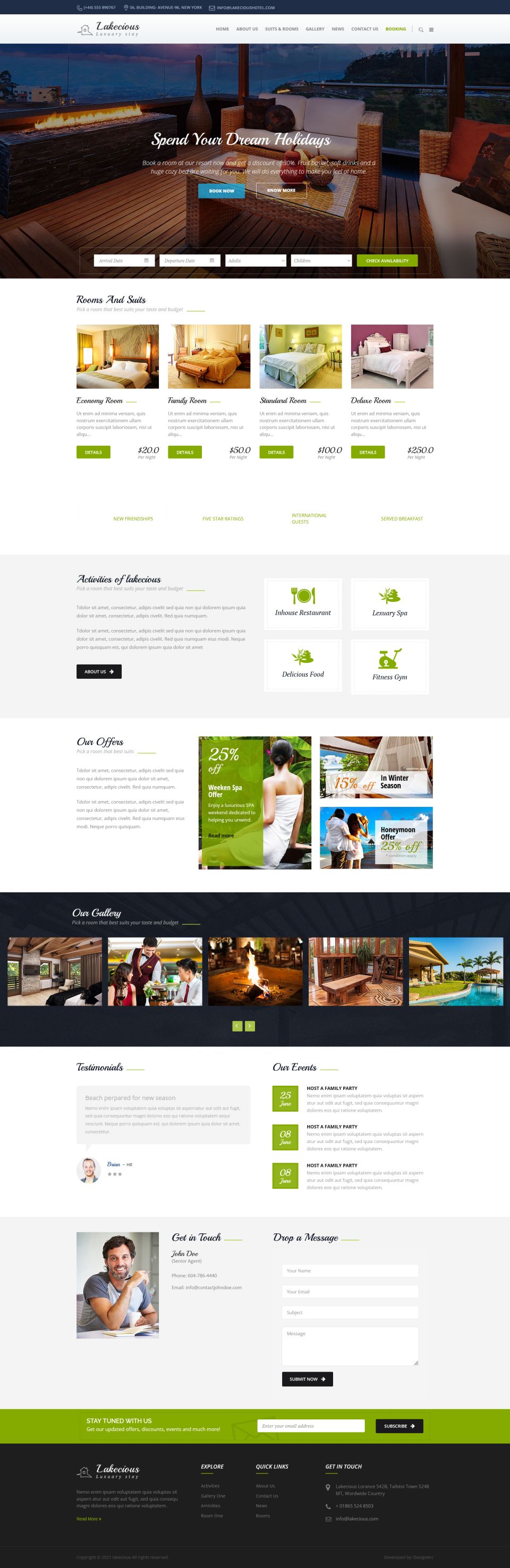 WordPress template ThemeForest Lakecious
