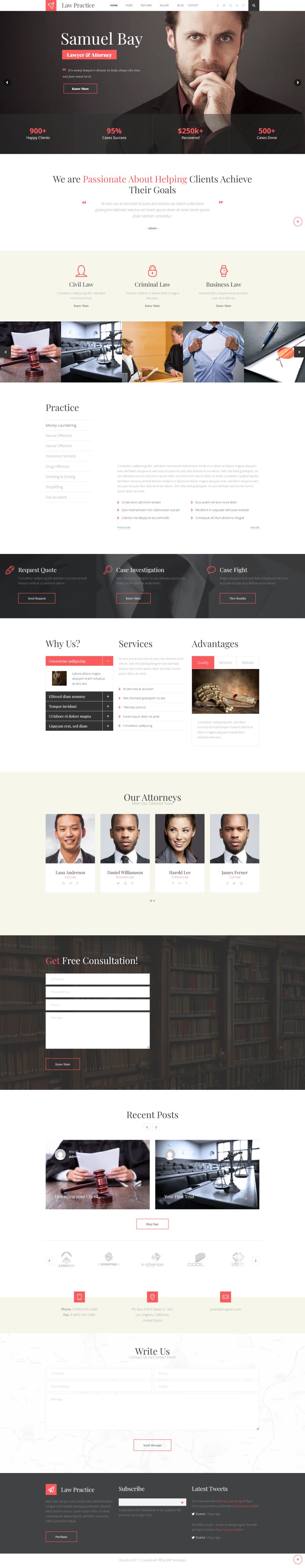 WordPress template ThemeForest LAWPRACTICE