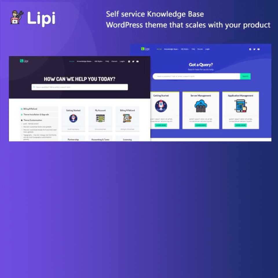 WordPress template ThemeForest Lipi