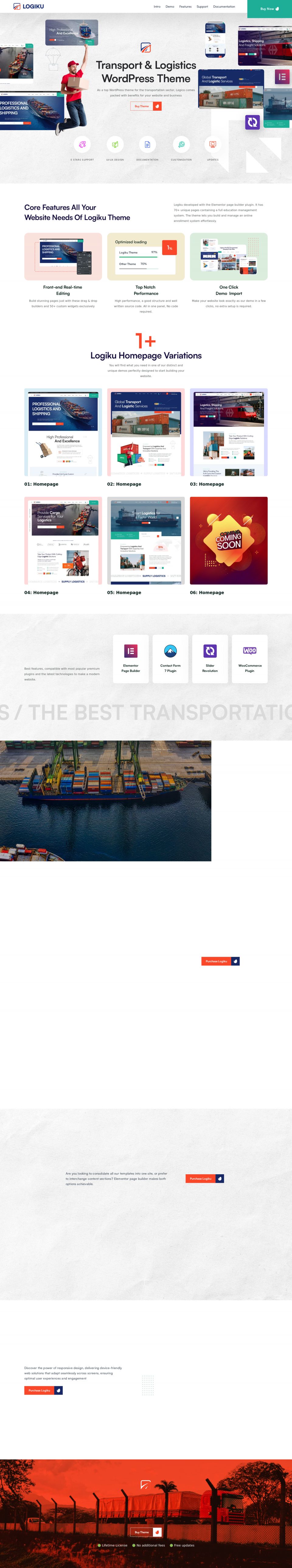 WordPress template ThemeForest Logiku
