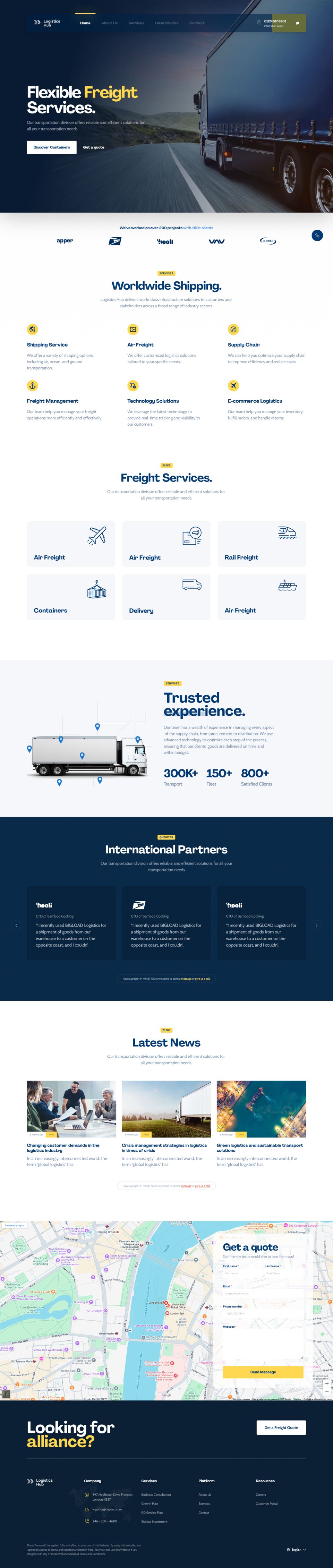 WordPress template ThemeForest LogisticsHub