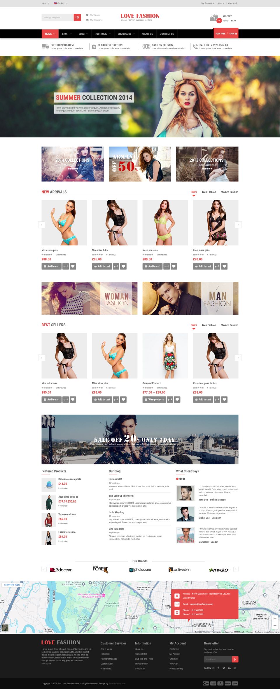 WordPress template ThemeForest Love Fashion