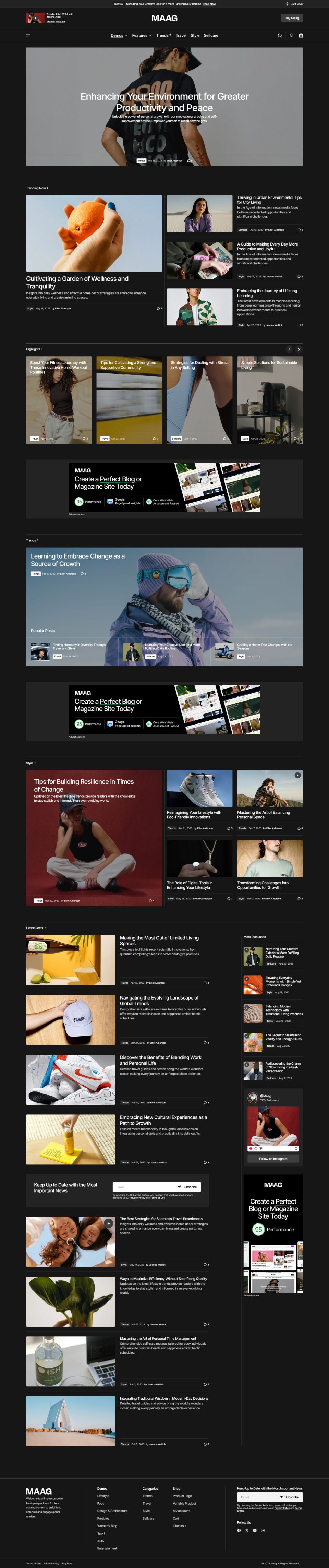 WordPress template ThemeForest Maag