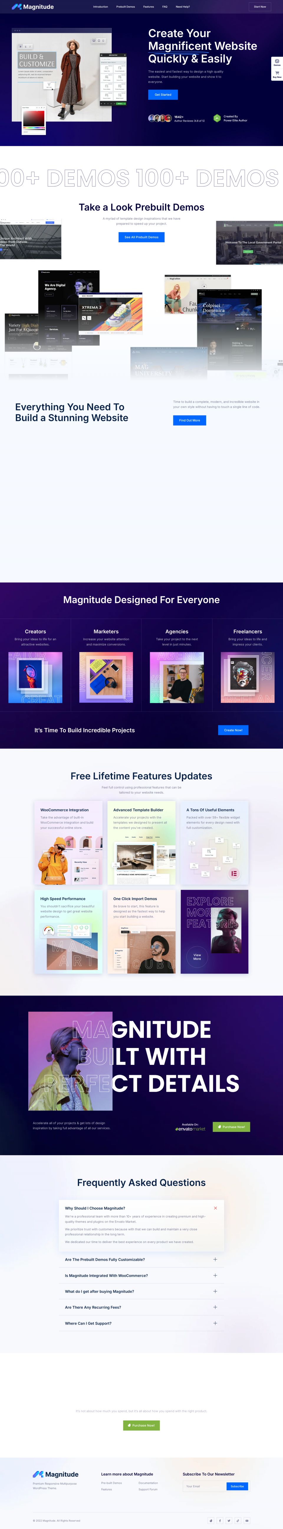 WordPress template ThemeForest Magnitude