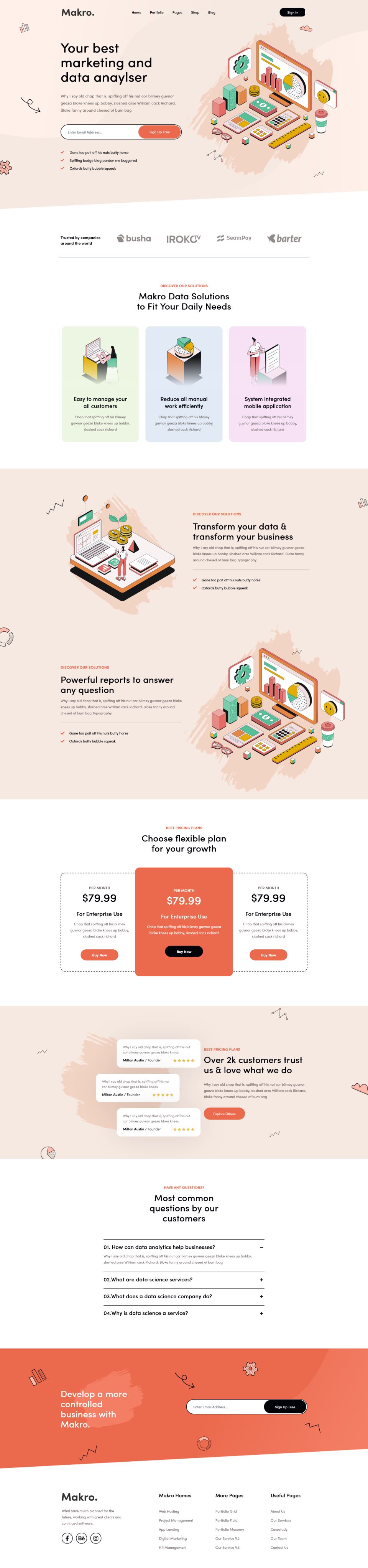 WordPress template ThemeForest Makro