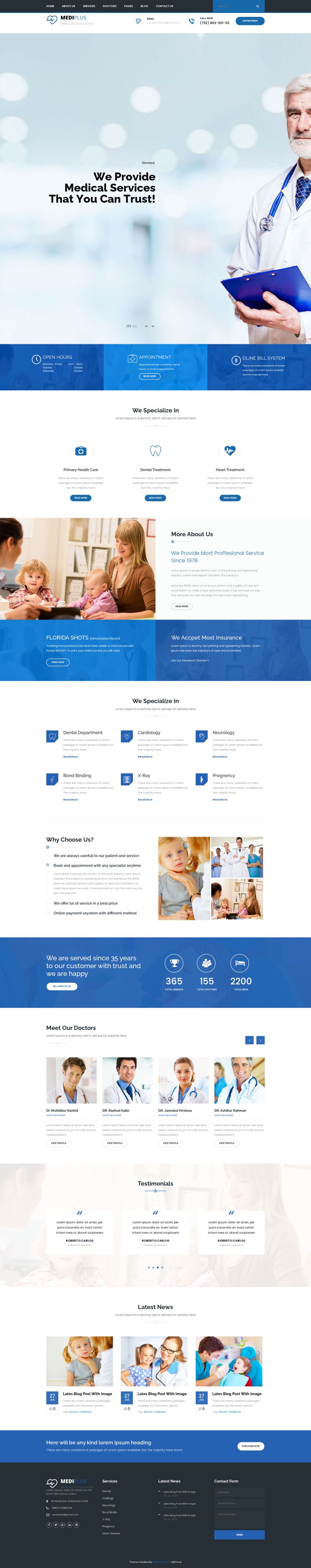 WordPress template ThemeForest Medi Plus