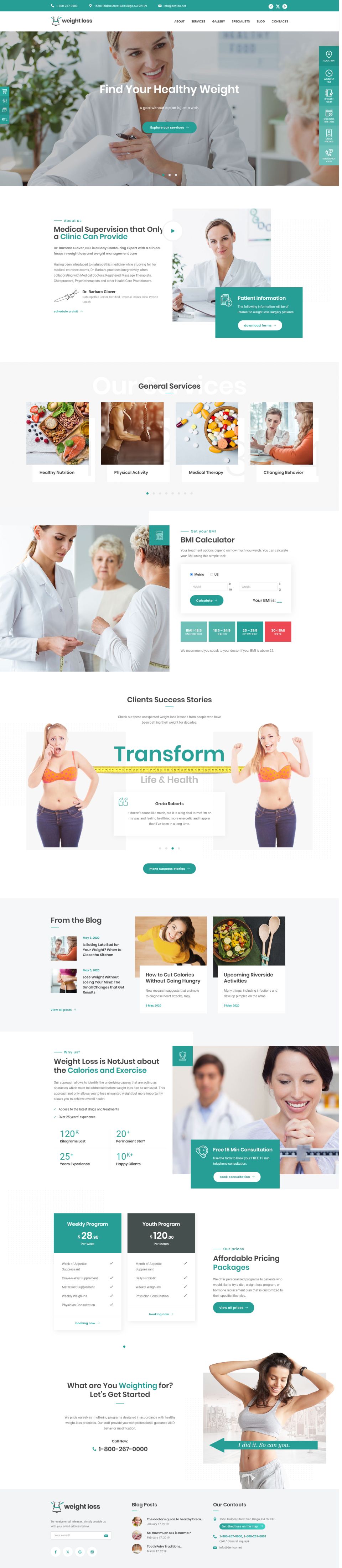 WordPress template ThemeForest Medin