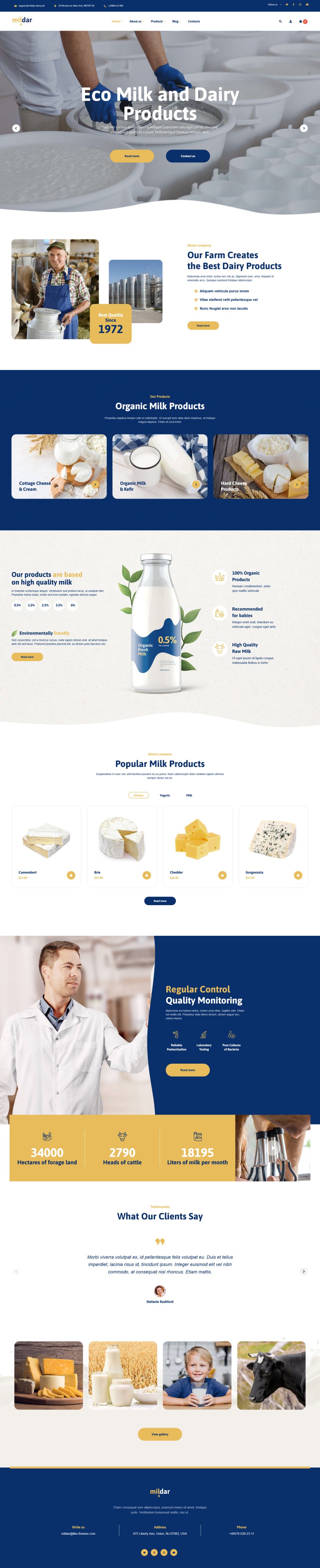 WordPress template ThemeForest Mildar