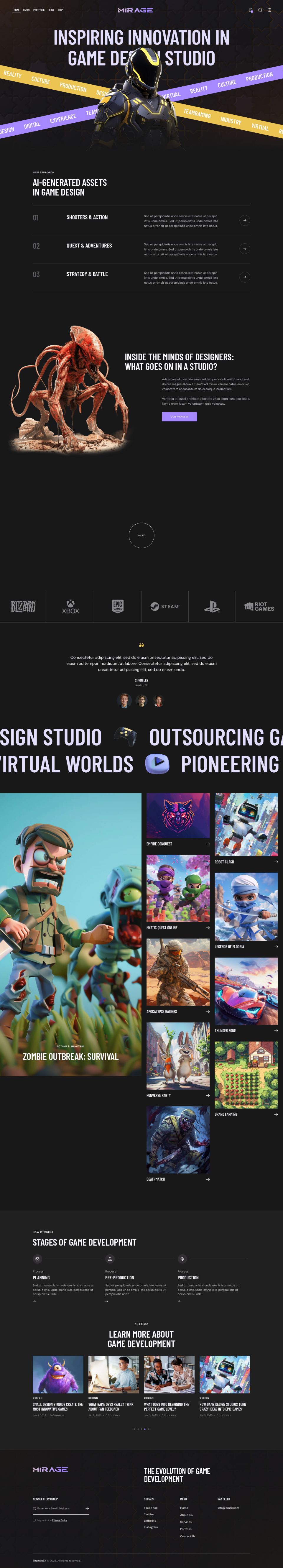 WordPress template ThemeForest Mirage
