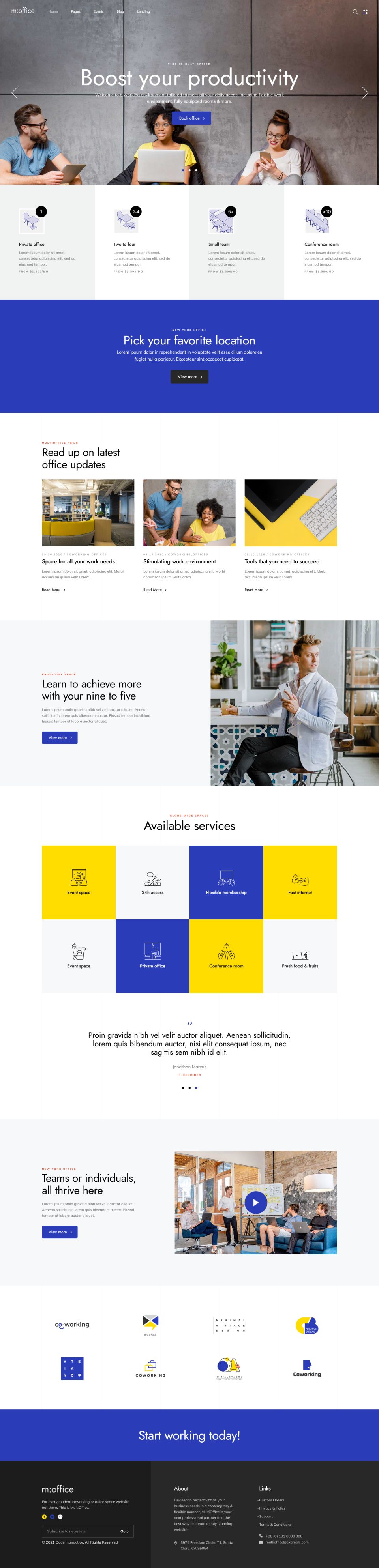 WordPress template ThemeForest MultiOffice