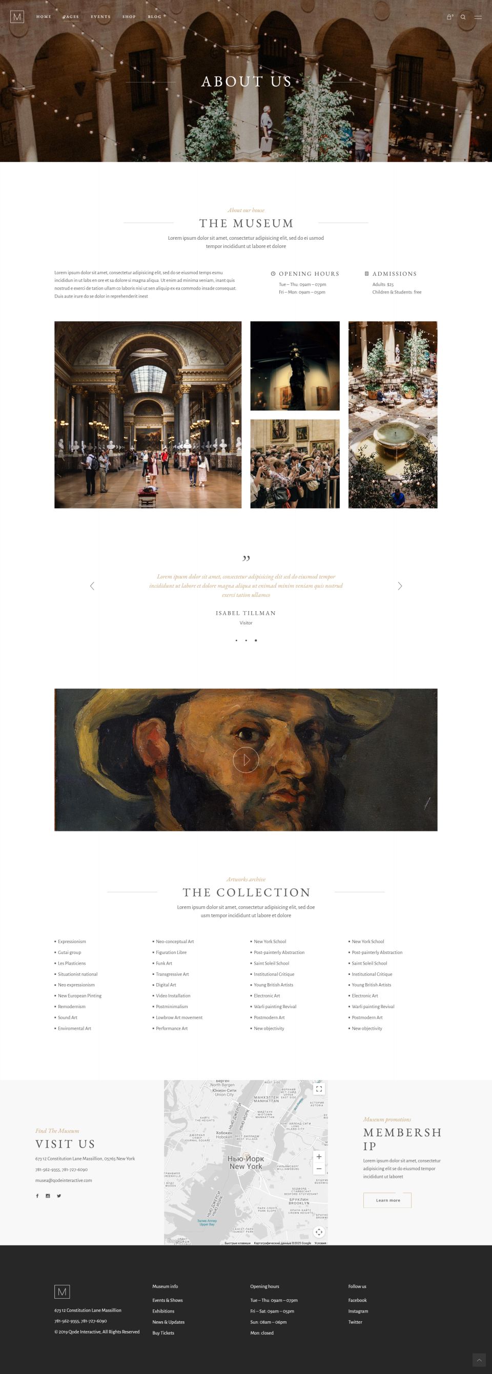 WordPress template ThemeForest Musea