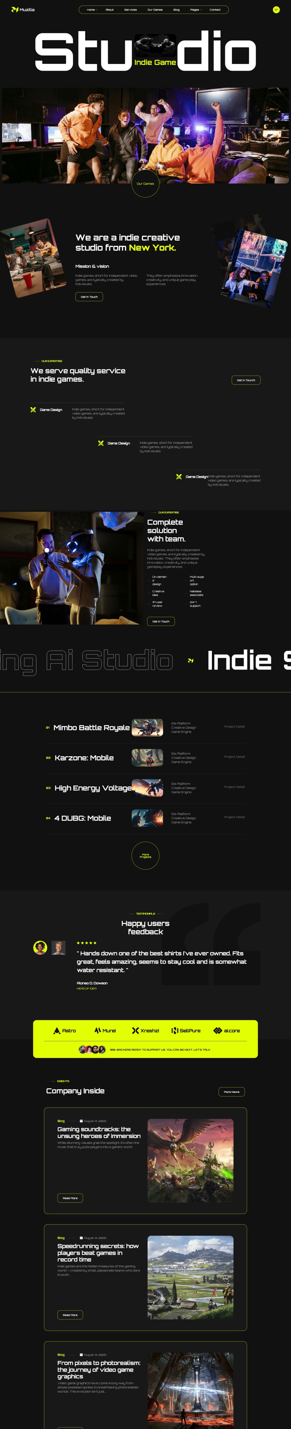 ThemeForest Muzilla v1.0.0 [59443664] - Creative indie game template ...