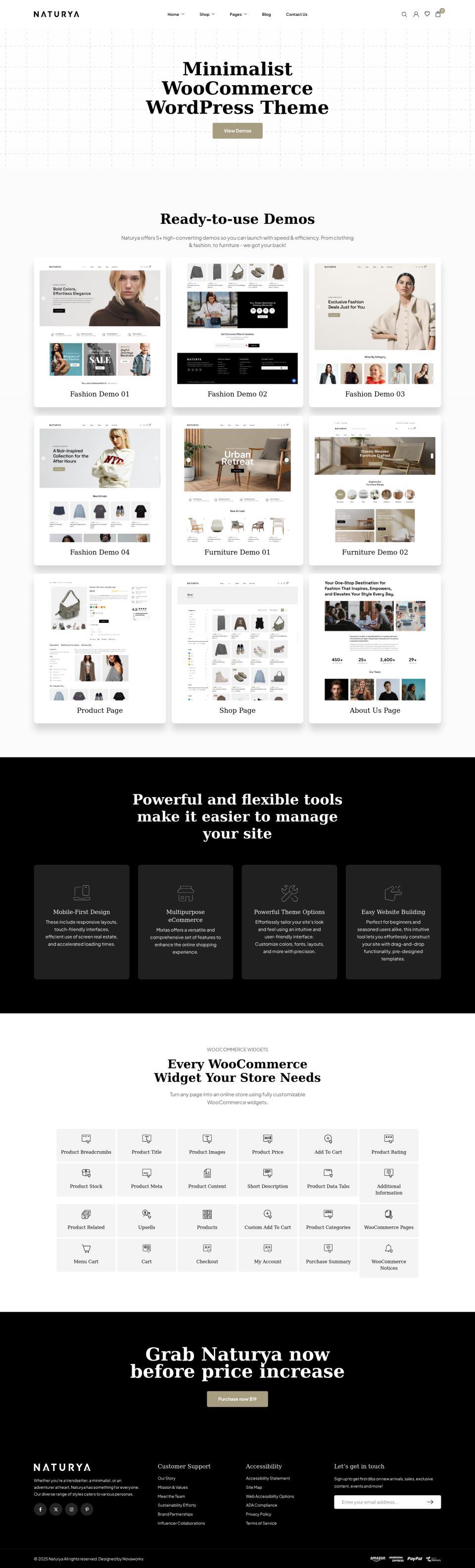 WordPress template ThemeForest Naturya