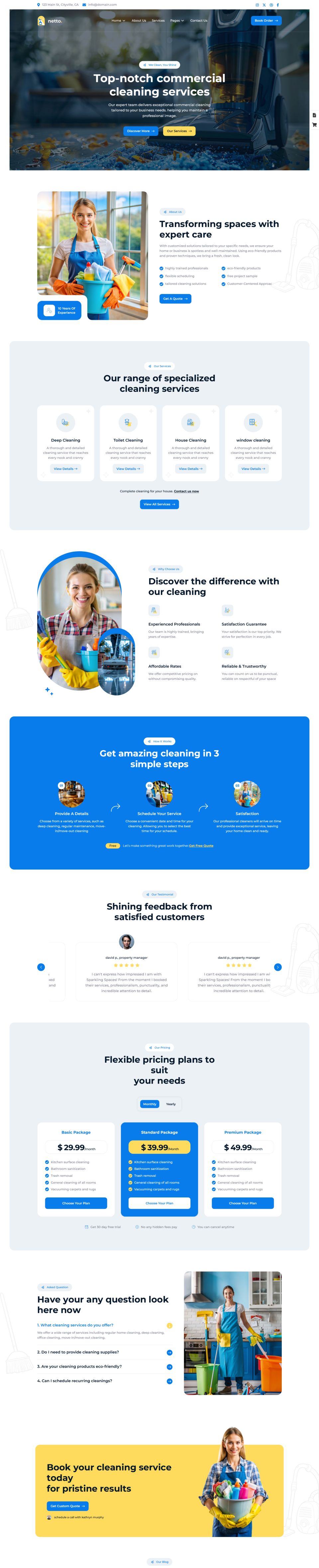 WordPress template ThemeForest Netto