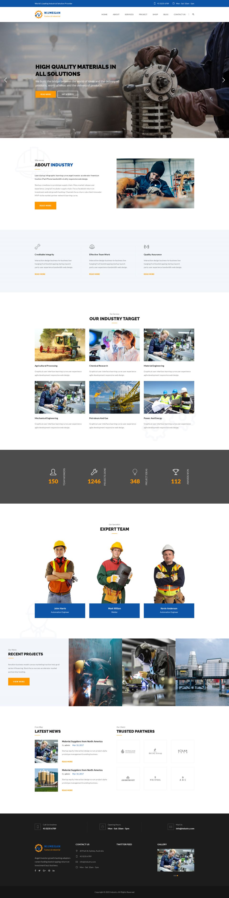 WordPress template ThemeForest Nijmegan