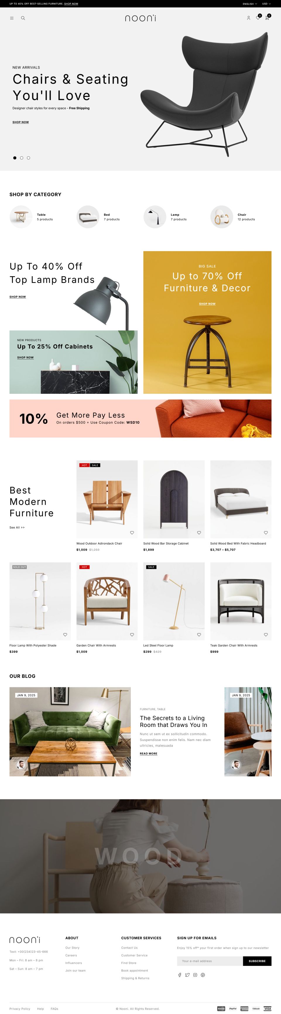 WordPress template ThemeForest Nooni