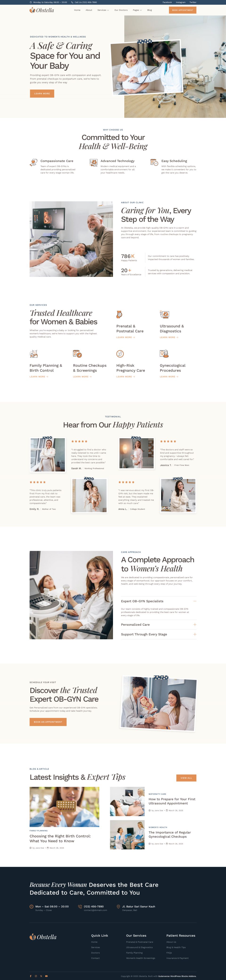 WordPress template ThemeForest Obstella