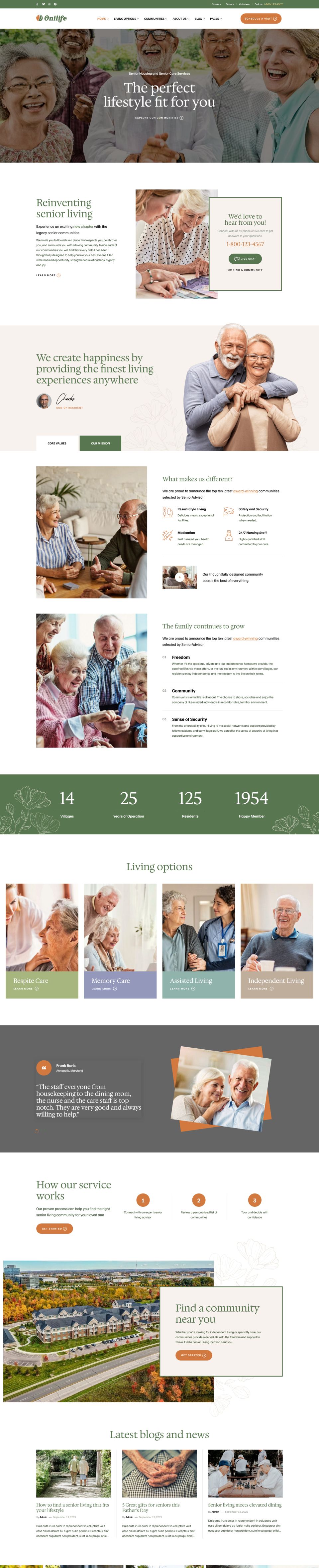 WordPress template ThemeForest Onilife