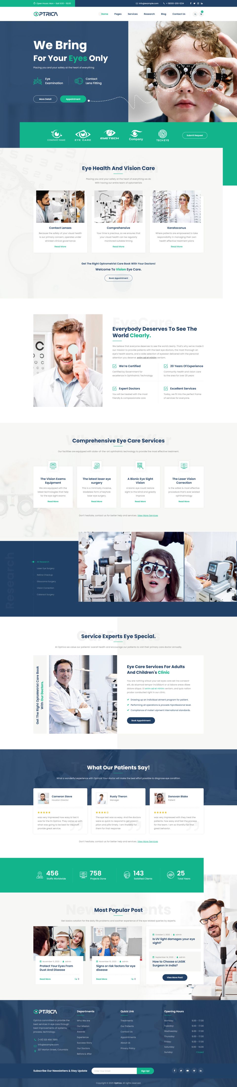 Template ThemeForest Optrica WordPress template ThemeForest Optrica