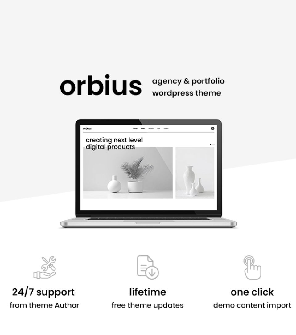 WordPress template ThemeForest Orbius
