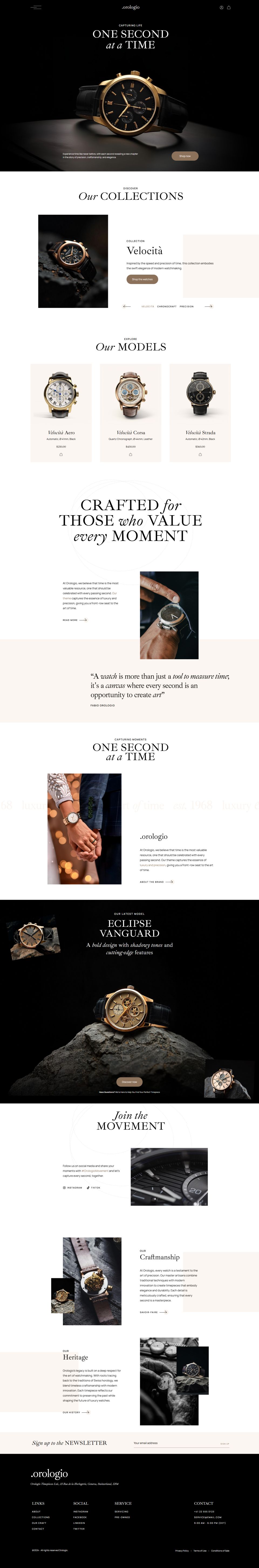 WordPress template ThemeForest Orologio