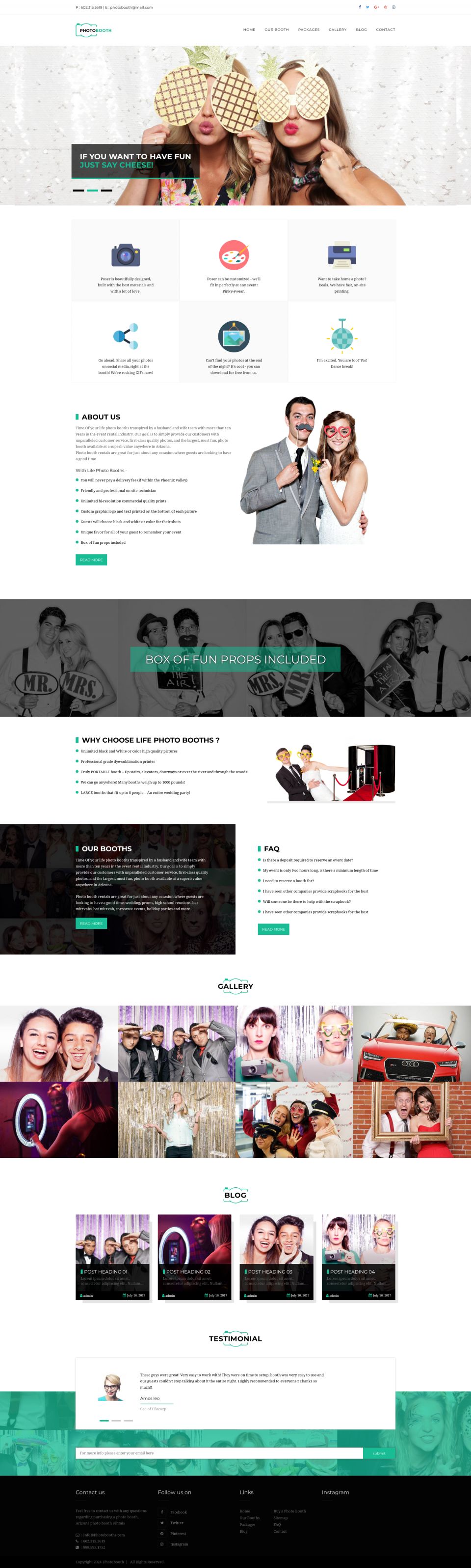 WordPress template ThemeForest PhotoBooth