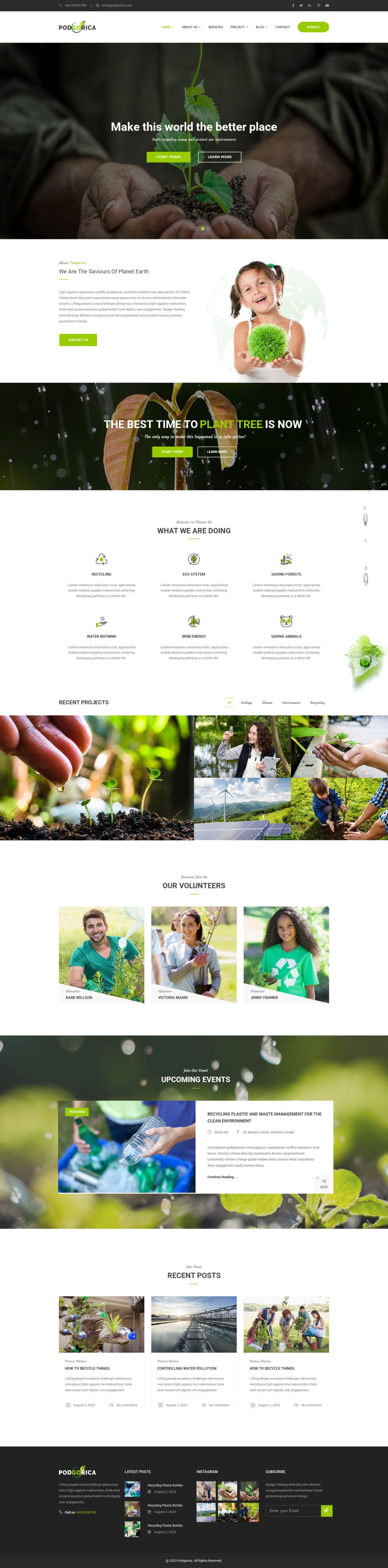 WordPress template ThemeForest Podgorica