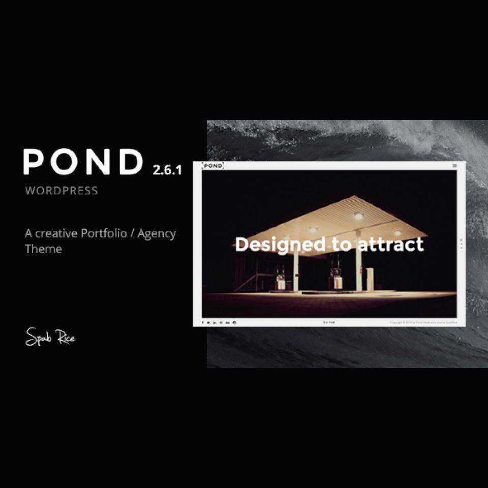 WordPress template ThemeForest Pond