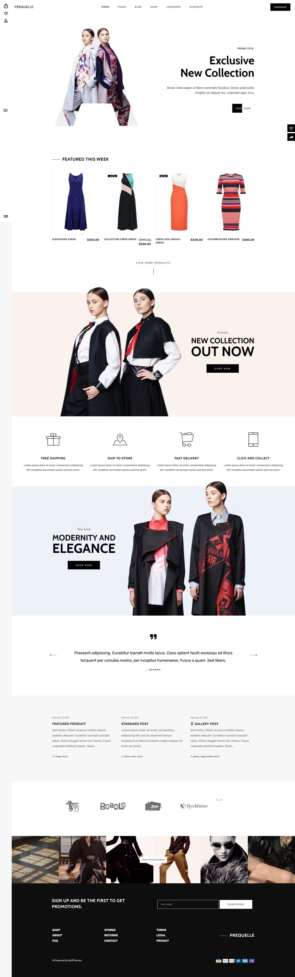 WordPress template ThemeForest Prequelle
