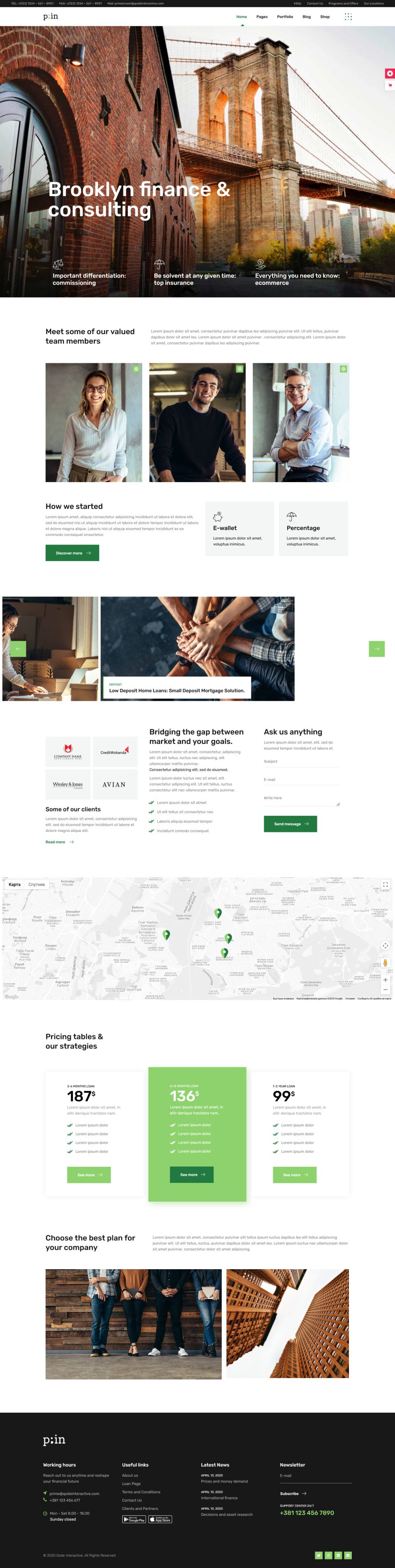 WordPress template ThemeForest PrimeInvest