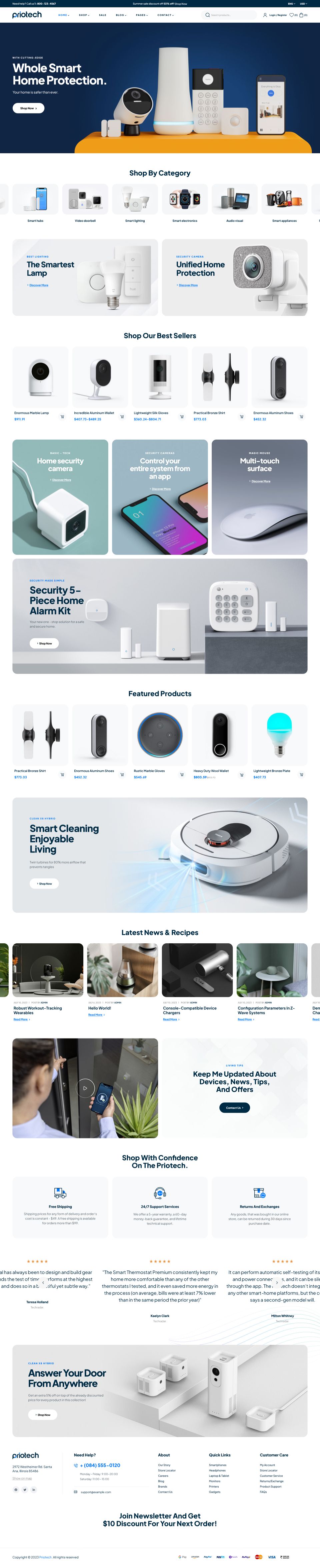 WordPress template ThemeForest Priotech