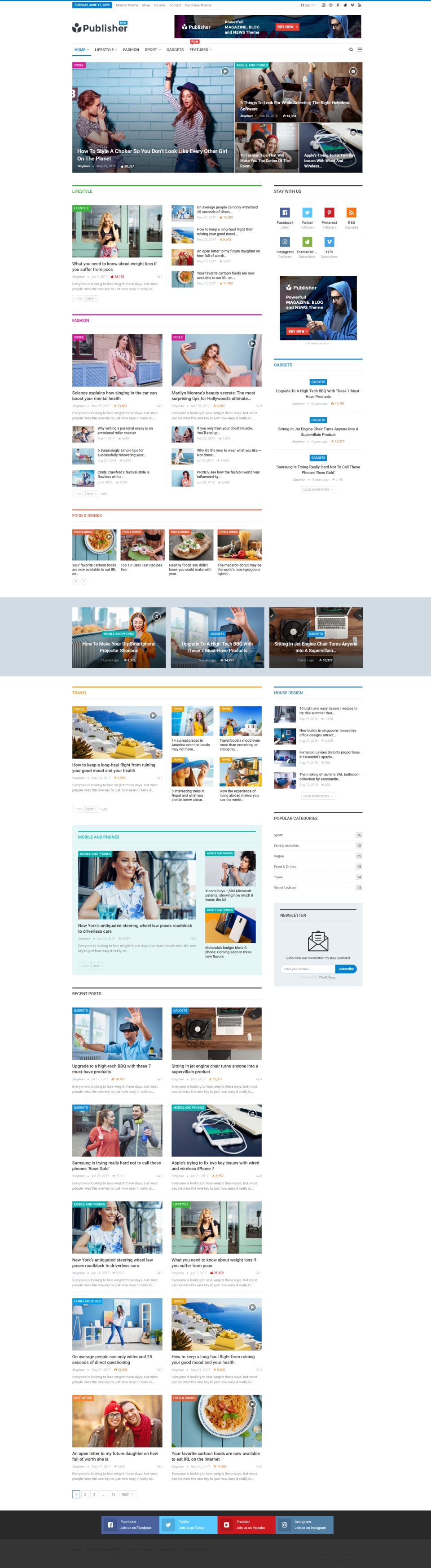 WordPress template ThemeForest Publisher