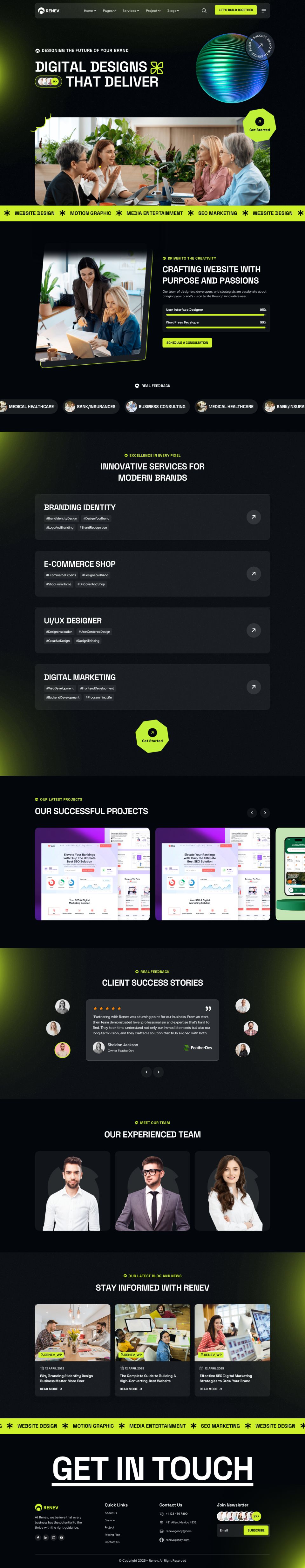 WordPress template ThemeForest Renev