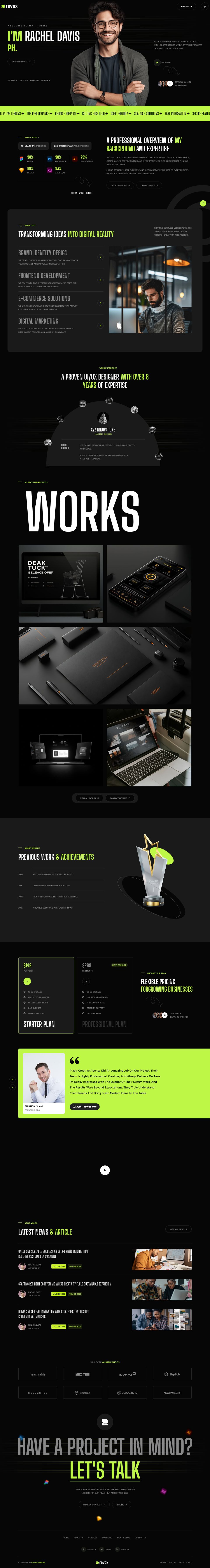 WordPress template ThemeForest Revox