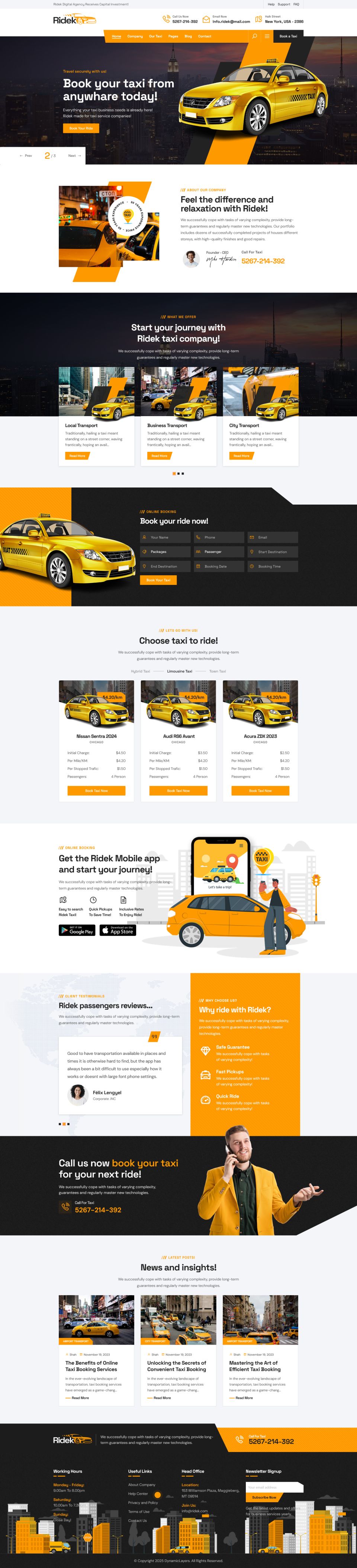 WordPress template ThemeForest Ridek