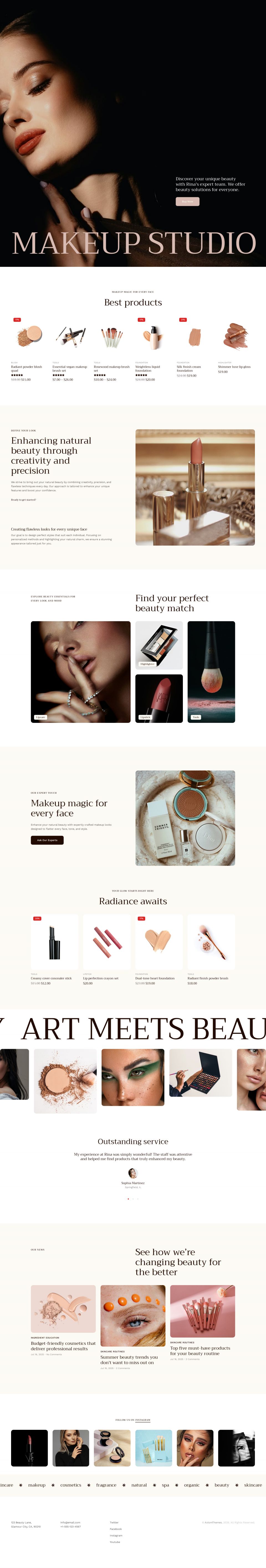 WordPress template ThemeForest Rina