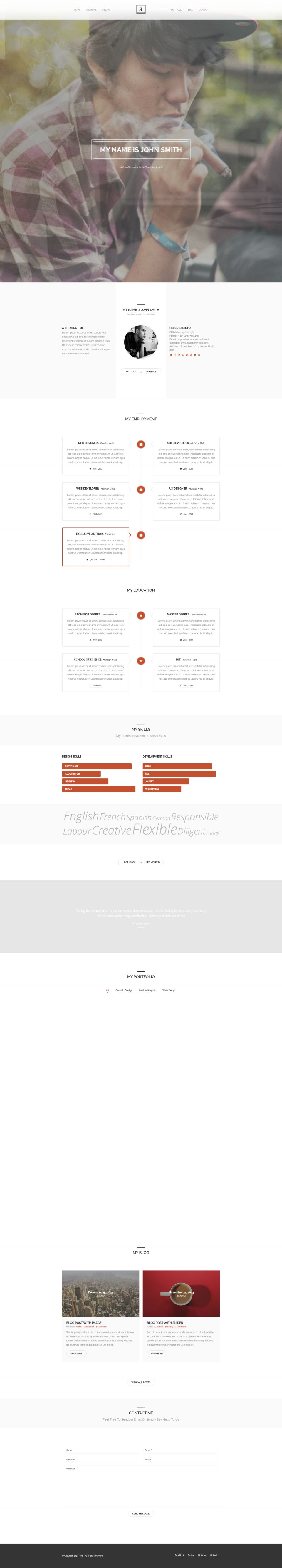 WordPress template ThemeForest Rival