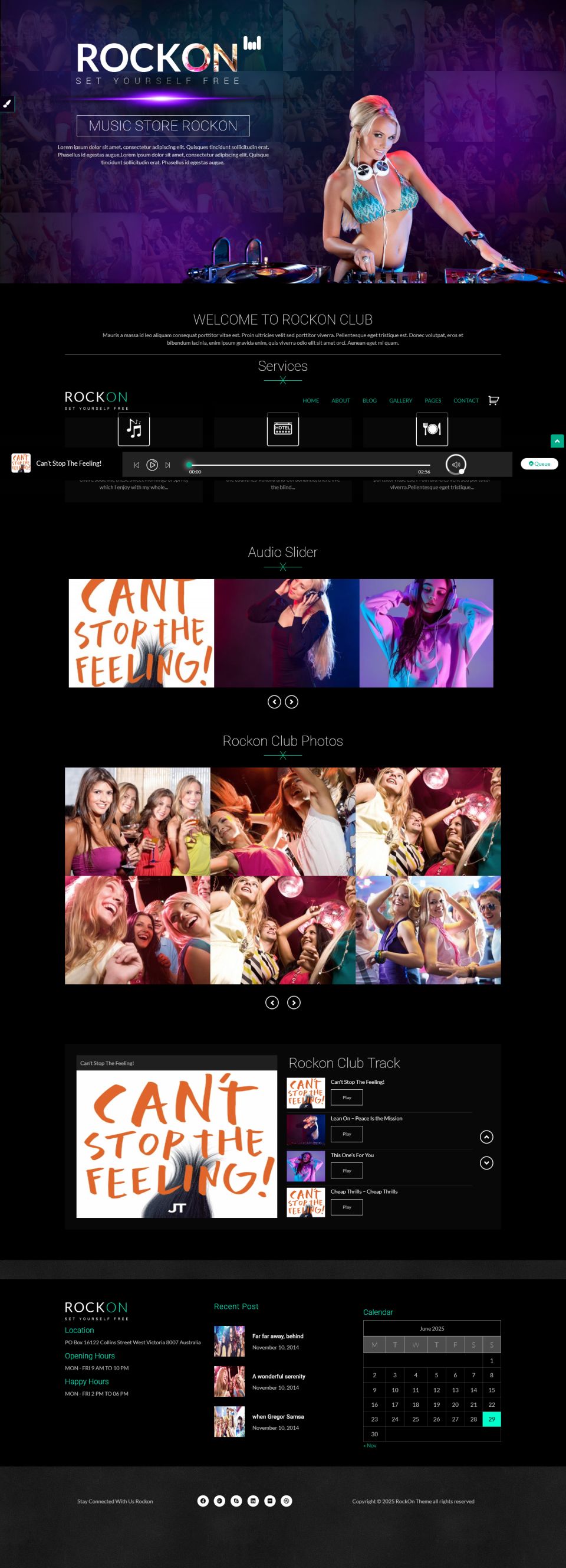 WordPress template ThemeForest Rockon