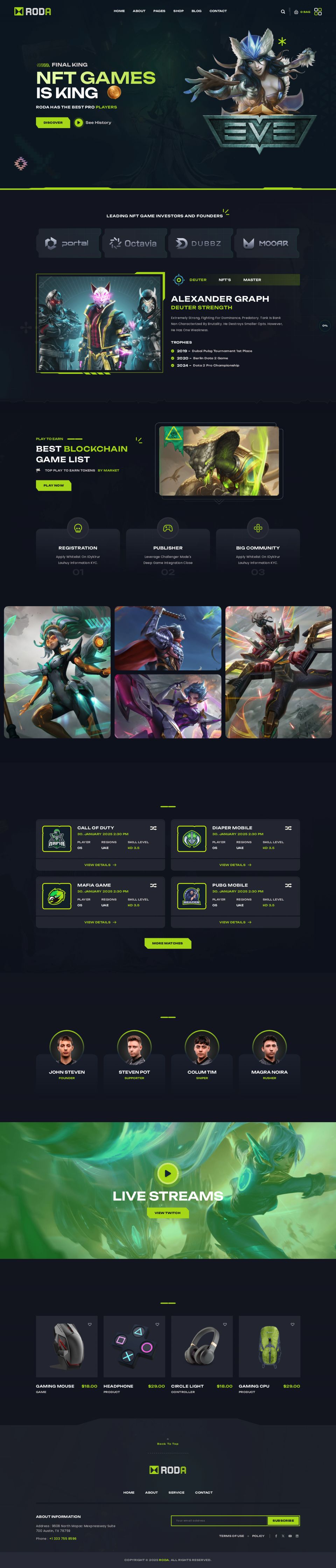 WordPress template ThemeForest Roda