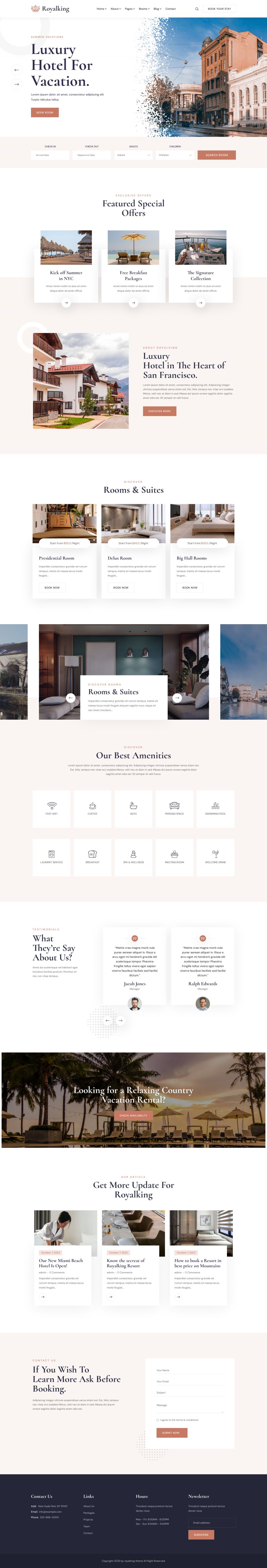 WordPress template ThemeForest Royalking