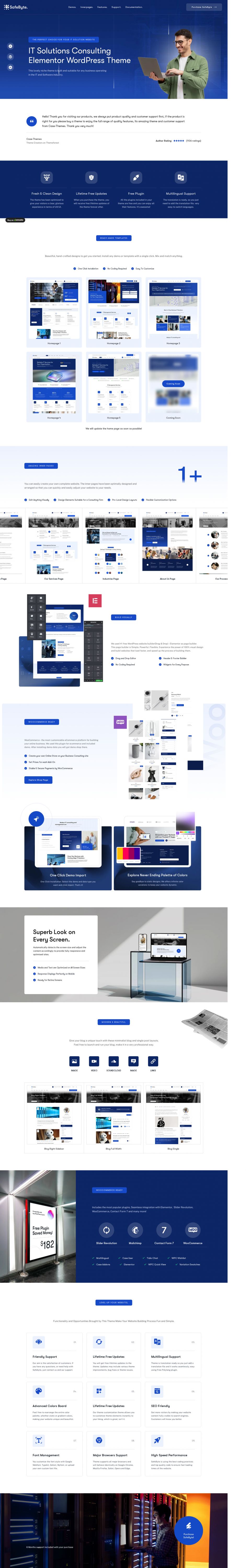 WordPress template ThemeForest Safebyte
