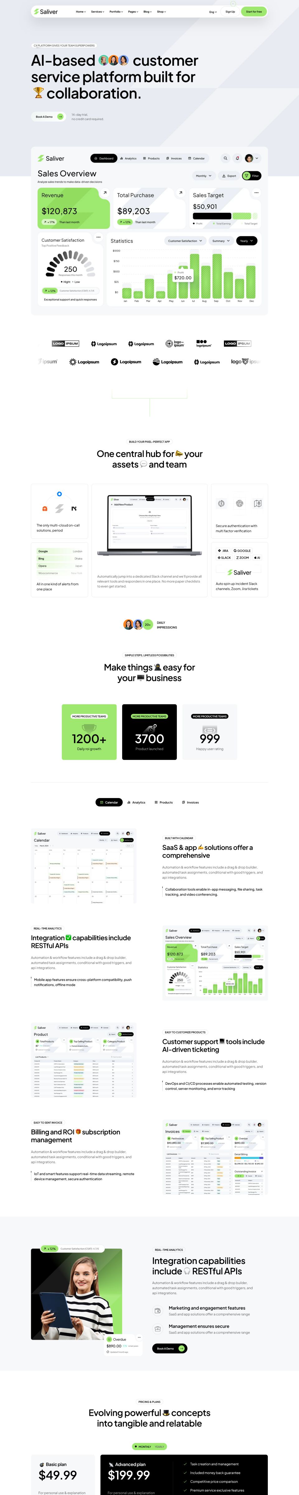 WordPress template ThemeForest Saliver